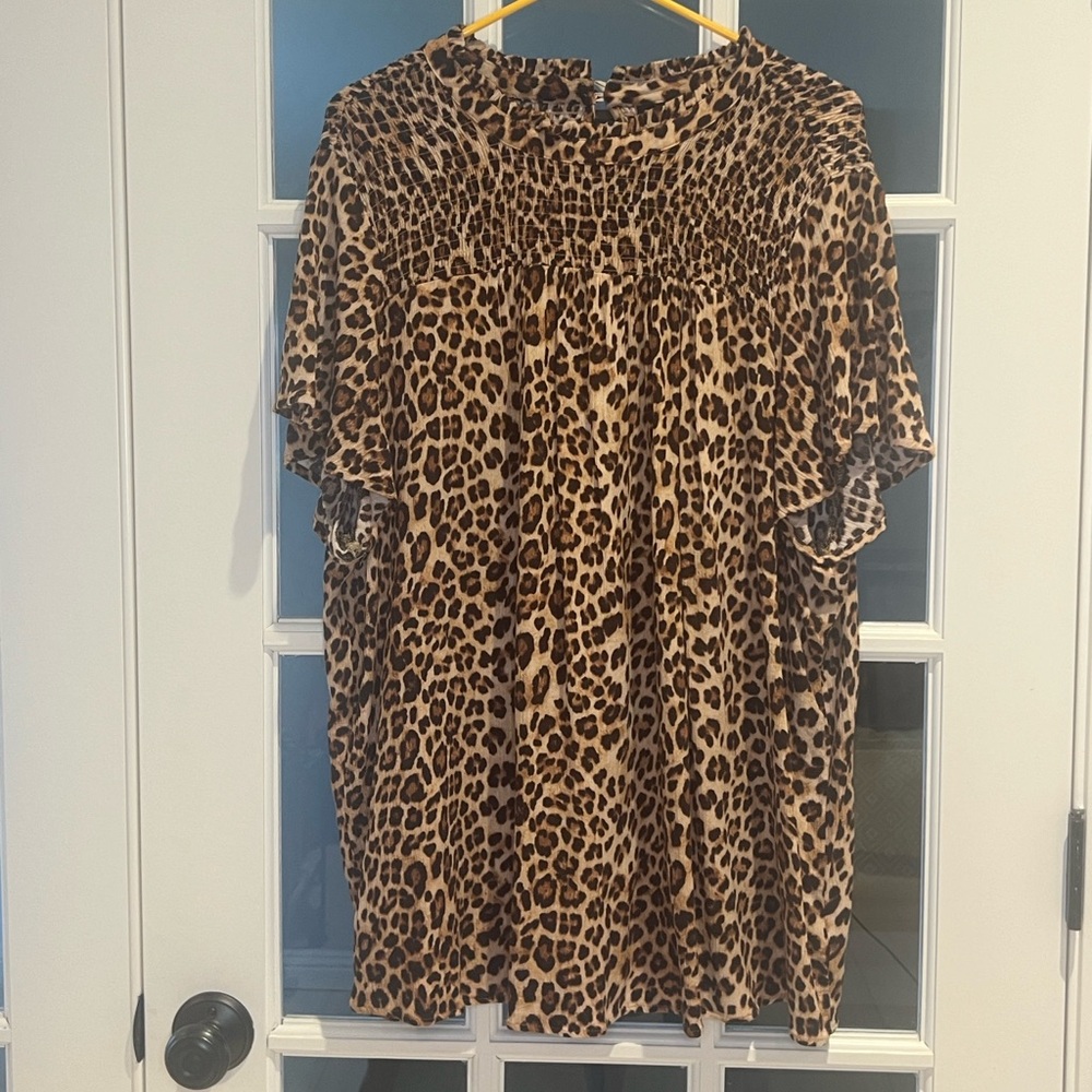 Torrid Leopard Print Blouse